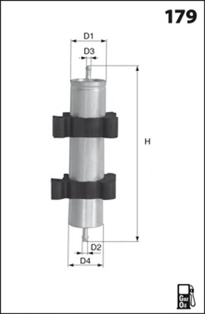 ELG5300 MECAFILTER Топливный фильтр