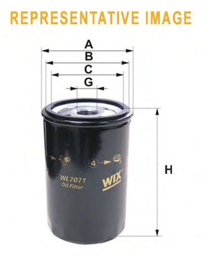 WL7287 WIX FILTERS Масляный фильтр