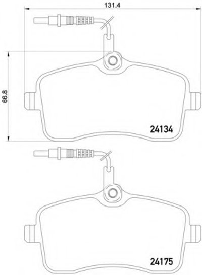 P61109 BREMBO Комплект тормозных колодок, дисковый тормоз