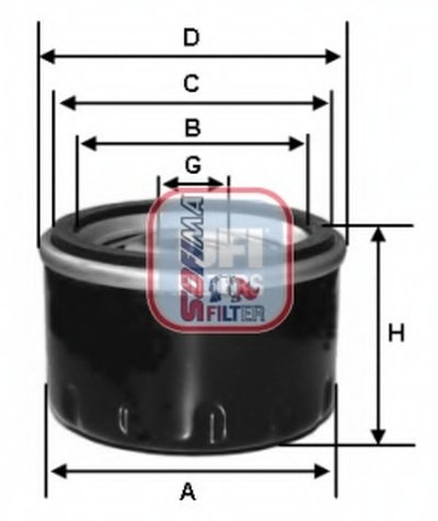 S3583R SOFIMA Масляный фильтр