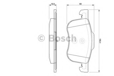 Комплект тормозных колодок, дисковый тормоз BOSCH купить