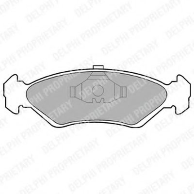 LP591 DELPHI Комплект тормозных колодок, дисковый тормоз