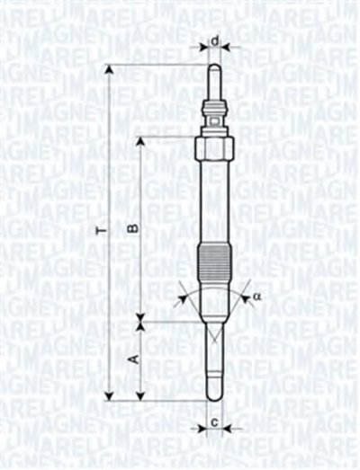 062900014304 MAGNETI MARELLI Свеча накаливания