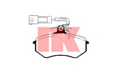 224711 NK Комплект тормозных колодок, дисковый тормоз