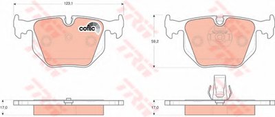 Комплект тормозных колодок, дисковый тормоз COTEC TRW купить