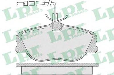 05P1104 LPR Комплект тормозных колодок, дисковый тормоз