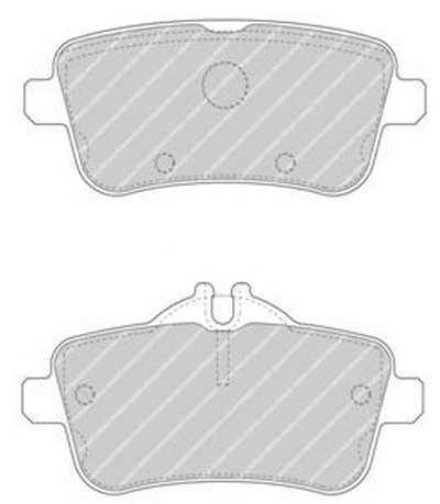 FDB4169 FERODO Комплект тормозных колодок, дисковый тормоз
