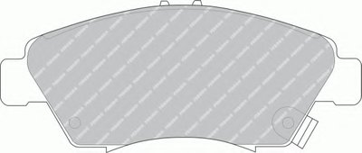 FDB776 FERODO Комплект тормозных колодок, дисковый тормоз