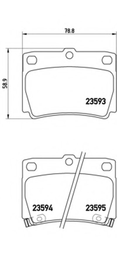 P54026 BREMBO Комплект тормозных колодок, дисковый тормоз