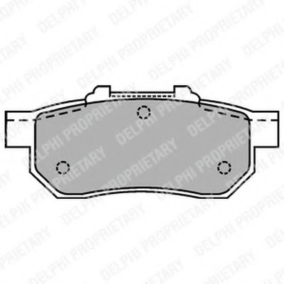 LP1456 DELPHI Комплект тормозных колодок, дисковый тормоз