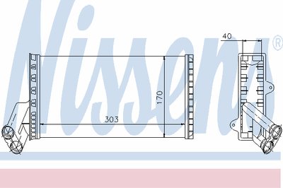 Теплообменник, отопление салона NISSENS купить