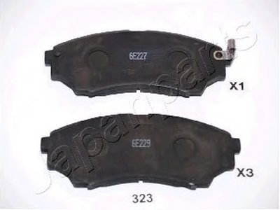 PA323AF JAPANPARTS Комплект тормозных колодок, дисковый тормоз