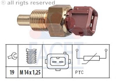 Датчик, температура охлаждающей жидкости; Датчик, температура охлаждающей жидкости; Датчик, температура охлаждающей жидкости FACET купить