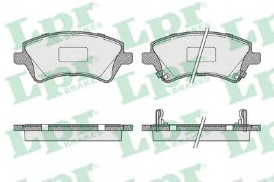 05P1002 LPR Комплект тормозных колодок, дисковый тормоз