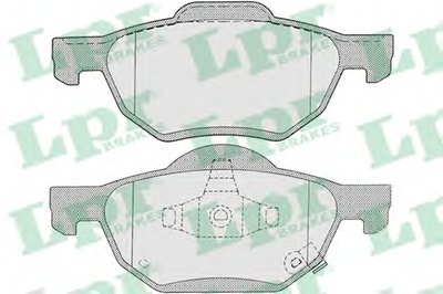 05P1211 LPR Комплект тормозных колодок, дисковый тормоз
