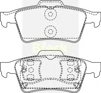 Комплект тормозных колодок, дисковый тормоз BRECK купить