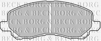 BBP1831 BORG & BECK Комплект тормозных колодок, дисковый тормоз