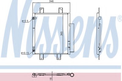 Конденсатор, кондиционер NISSENS купить