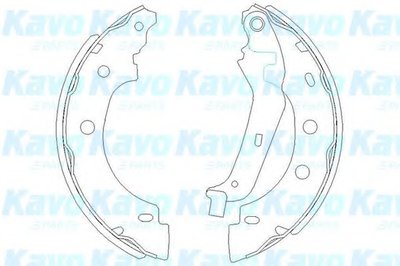 KBS7410 KAVO PARTS Комплект тормозных колодок