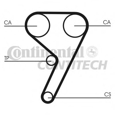 CT881K6 CONTITECH Комплект ремня ГРМ