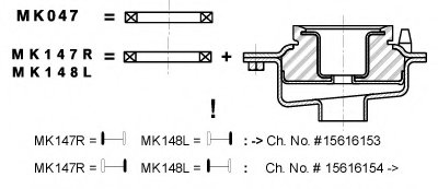 Подшипник качения, опора стойки амортизатора MOUNTING KIT MONROE купить