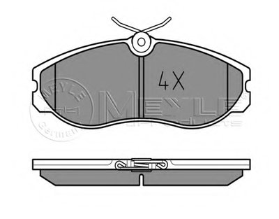 0252148115 MEYLE Комплект тормозных колодок, дисковый тормоз