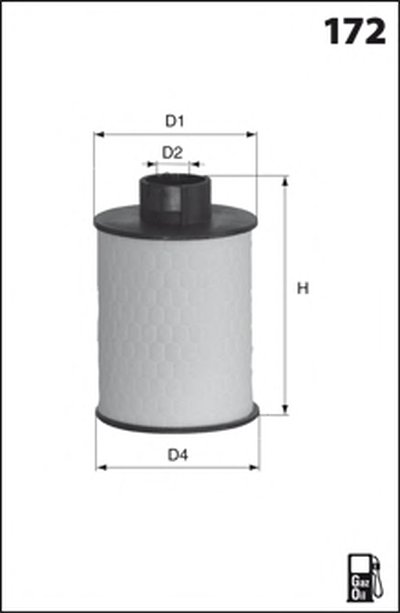 ELG5322 MECAFILTER Топливный фильтр