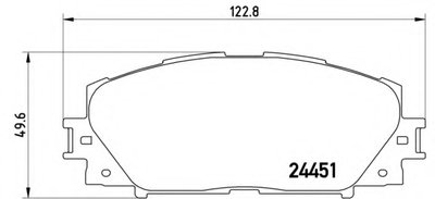 Комплект тормозных колодок, дисковый тормоз BREMBO купить