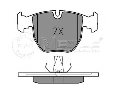 0252148619 MEYLE Комплект тормозных колодок, дисковый тормоз