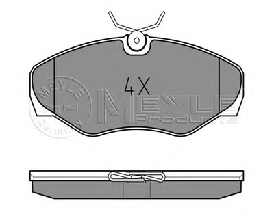 0252309918 MEYLE Комплект тормозных колодок, дисковый тормоз