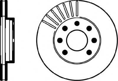 8DD355100821 HELLA PAGID Тормозной диск