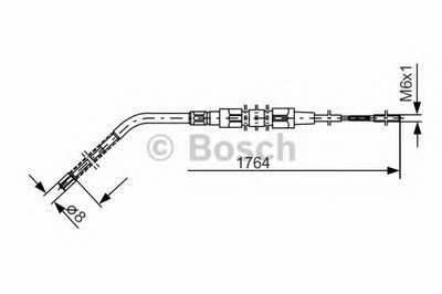 1987477181 BOSCH Трос, стояночная тормозная система