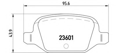 P23064 BREMBO Комплект тормозных колодок, дисковый тормоз