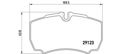 P24084 BREMBO Комплект тормозных колодок, дисковый тормоз