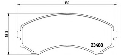 P54029 BREMBO Комплект тормозных колодок, дисковый тормоз