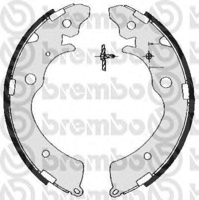 S28507 BREMBO Комплект тормозных колодок