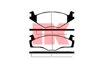 224716 NK Комплект тормозных колодок, дисковый тормоз
