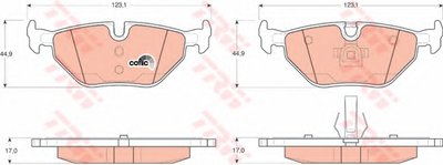 Комплект тормозных колодок, дисковый тормоз COTEC TRW купить