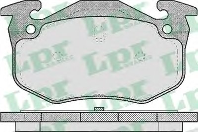 05P582 LPR Комплект тормозных колодок, дисковый тормоз