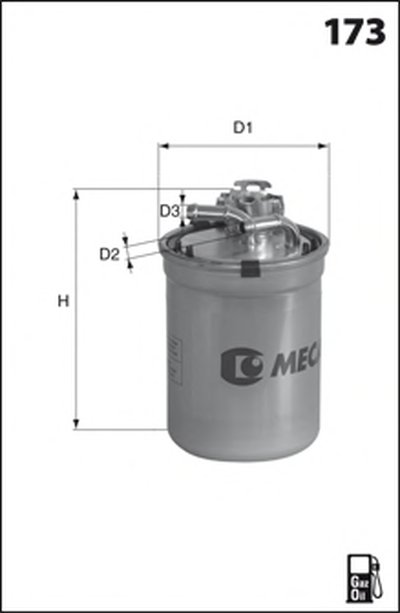 Топливный фильтр MECAFILTER MECAFILTER купить