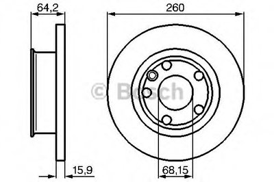 0986478547 BOSCH Тормозной диск