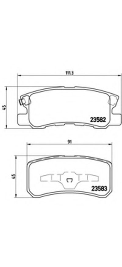 P54031 BREMBO Комплект тормозных колодок, дисковый тормоз