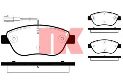 222364 NK Комплект тормозных колодок, дисковый тормоз