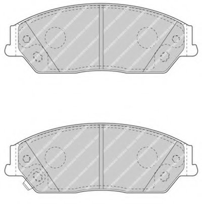 FDB4443 FERODO Комплект тормозных колодок, дисковый тормоз