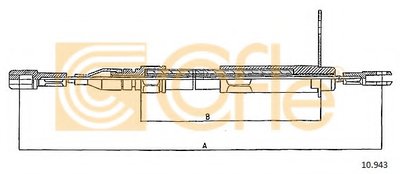 10943 COFLE Трос, стояночная тормозная система