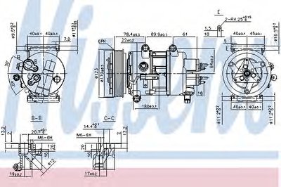 89201 NISSENS Компрессор, кондиционер