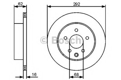 0986479453 BOSCH Тормозной диск