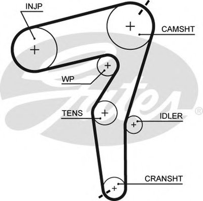 5650XS GATES Ремень ГРМ
