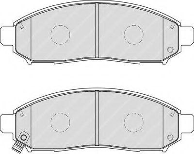 FDB1997 FERODO Комплект тормозных колодок, дисковый тормоз