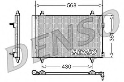 Конденсатор, кондиционер DENSO купить